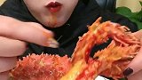 吃上帝王蟹，感觉真的好吃