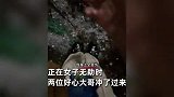 女子下班路上突遇大冰雹，砸身上巨疼无比都是伤，无处可躲崩溃哭