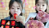 美女直播吃红包巧克力，雪媚娘，是我向往的生活