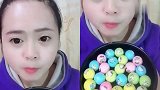 美女直播吃泡泡糖，回忆童年真过瘾，这是我向往的生活