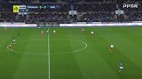 上半场补时第3分钟斯特拉斯堡球员达科斯塔进球 斯特拉斯堡1-0兰斯