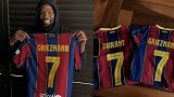 巴萨宣布格列兹曼将穿7号 梦幻联动！杜兰特晒新款球衣合影