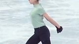 回顾女单自由滑出场前训练