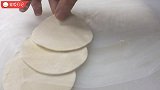 快速做筋饼，不揉面，简单2步，一次出锅10张，比纸还薄