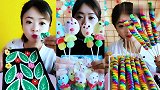 美女直播吃树叶巧克力，看着真过瘾，是我向往的生活