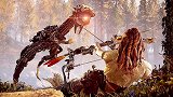 《地平线：零之曙光》少女猎人手持弓箭对战各种机械兽