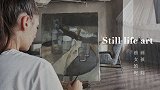 属于一名油画师的宁静时光，绘画使人放松