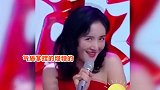 谢娜一袭露肩红色长裙神模仿刘明涛