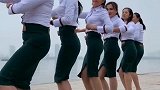 一排大美女跳得真好看！