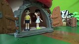 哆啦A梦玩具故事，哆啦a梦变出了巨大蘑菇屋，大恐龙无计可施了