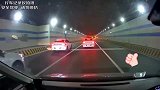 如果隧道里遇到其他车着火怎么办？