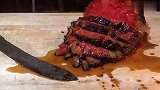 烤西瓜看着像牛排满满肉汁流出来