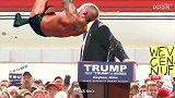 WWE-18年-愚人节快乐！网友恶搞兰迪奥顿RKO美国总统特朗普-专题