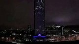 旅游-150129-英国伦敦米尔班克大厦4D投影艺术