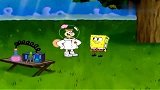 海绵宝宝：海绵宝宝不喜欢闲着，听到可以帮珊迪看家，乐意之极！