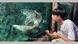张耀在海洋馆买雪糕，果然说的太对了，自己吃自己胖