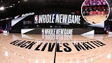 NBA复赛脑洞大开 超大LED屏滚动播放球迷助威营造主场气氛