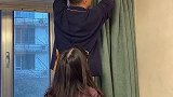 今天洗窗帘啦窗帘清洗 新年大扫除
