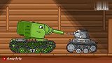 坦克世界动画：钢铁怪兽（超级kv-2）