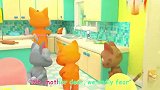 三只小猫，儿童英文儿歌，早教启蒙歌曲，卡通动画视频