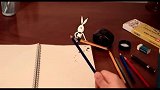 功夫兔太搞笑了，把主人的铅笔给折断，难道你不害怕吗？