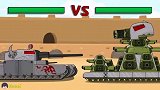 坦克世界动画：kv44对战蝙蝠侠巨鼠，结局会如何？