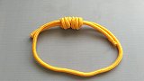 伸缩扣，可随意调节大小，手链收尾常用的一种绳结