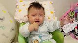 6个月的熊孩子与生俱来的倔强,不达目的绝不停止哭闹！