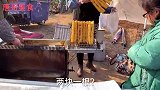 临沂农村露天大集，羊杂汤最低20元一碗，喝5元一瓶酒，真得劲
