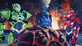 钢铁飞龙：奥特战士联手对战火焰星人