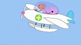 小猪佩奇：仓鼠医生的飞机，可以停在水上，真厉害呀