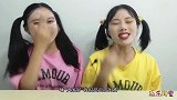 俩闺蜜玩“僵尸扮演”，戴假牙喝“假血袋”，搞怪又搞笑