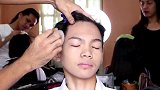 小男孩好想化妆术，没想到上完妆后，变身帅气小欧巴