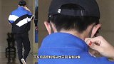 易烊千玺一身蓝色运动装现身机场手上橙色指甲抢镜