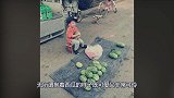 吴京4岁的儿子在农村卖瓜，反观李湘的富养闺女，差距一目了然