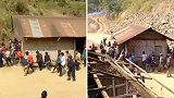 印度：最硬核的搬家！一群村民合力抬起房屋将其搬走