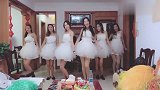 六个颜值很棒的伴娘，跳舞一个比一个好，网友：伴娘服好仙！