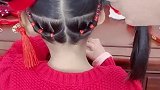 过年发型！宝宝后面碎发多这样扎，看到最后真羡慕有女儿的！
