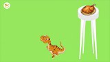 恐龙世界：小恐龙想吃鸡，可台子太高够不到，这可难为小恐龙了