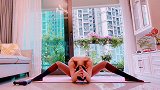 如果你男朋友跟你说要分手的话，你就说：亲爱的，不要走好吗？跑起来，快点！瑜伽 长腿 开髋 瘦腿