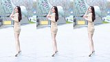 美女从身边经过小哥哥差点看的摔倒