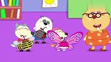 拯救露西，小狼沃夫打败大蜘蛛，关于昆虫世界的有趣动画视频
