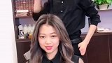 原本很俗气的小姐姐，理发师设计后，感觉就像换了一个人！