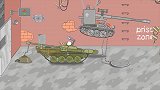 坦克世界欢乐动画：巨炮卡尔你咋被欺负成这样了，伏地魔追着打