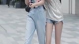 听说牛仔裤美女是北影校花，颜值确实很迷