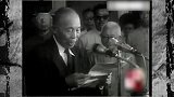 李宗仁归来珍贵录像，演讲时说的粤语，但口音不是很重