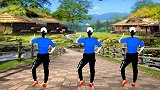 火爆流行广场舞《兄弟想你了》背面，旋律动感，舞姿时尚好看易学