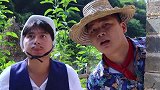 搞笑短剧两小伙去别人果园捡水果吃，竟然被说是偷到的。