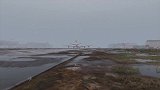 动画模拟分析-波音737飞机起落架故障，迫降俄罗斯