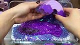 满屏的紫色材料随机混入无硼砂牛奶泥中，看着就漂亮喜欢吗？